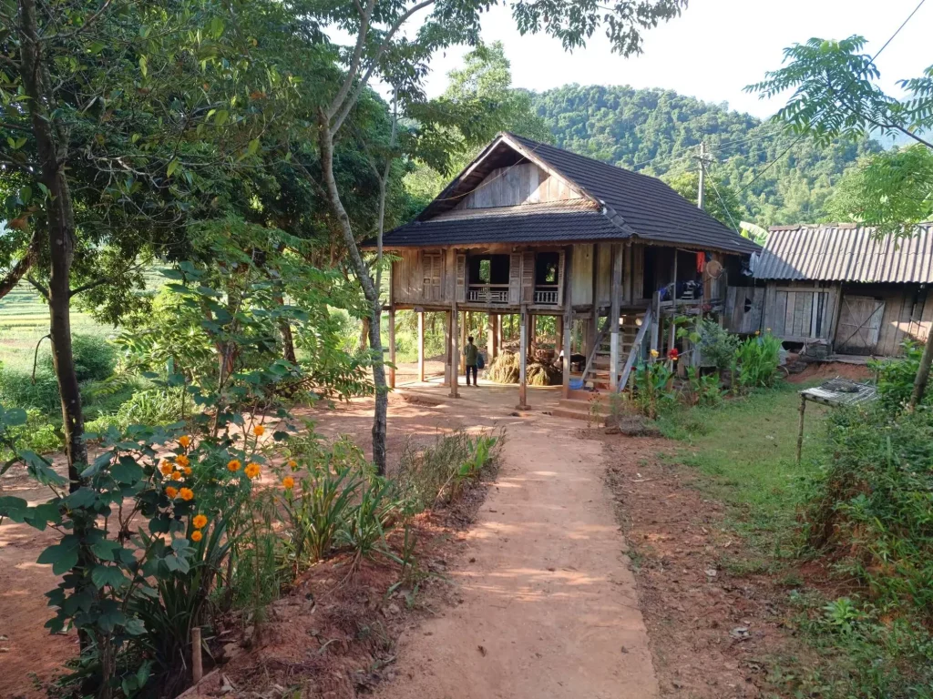 mai chau palafitte in legno
