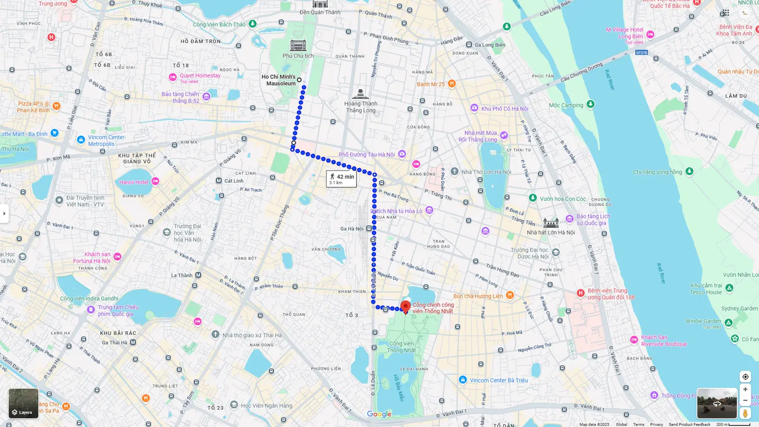 Chiusura delle strade ad Hanoi (route 2)