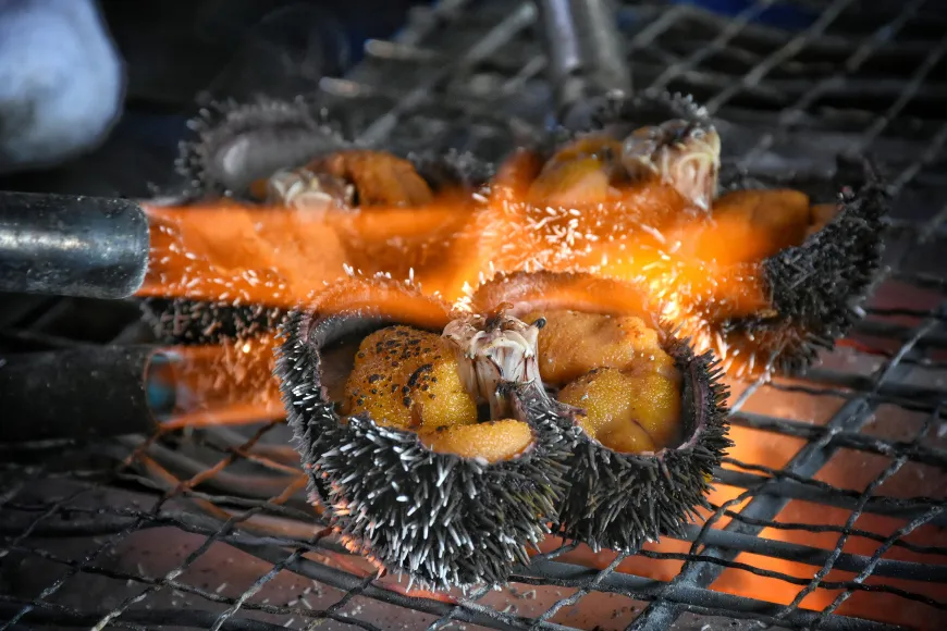 Ricci di mare alla griglia